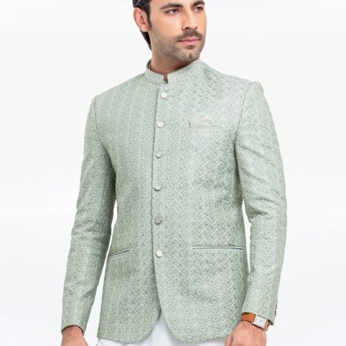 Men's Pastel Green Prince Coat