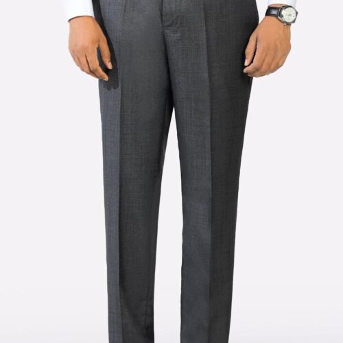 Dark Grey Regular Fit Formal Trouser