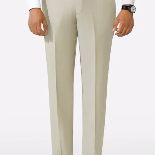 Sand Regular Fit Formal Trouser