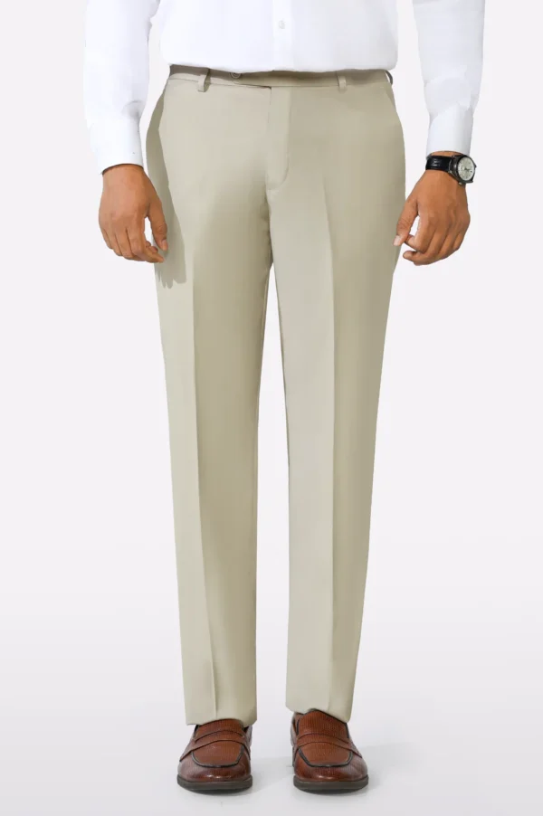 Sand Regular Fit Formal Trouser